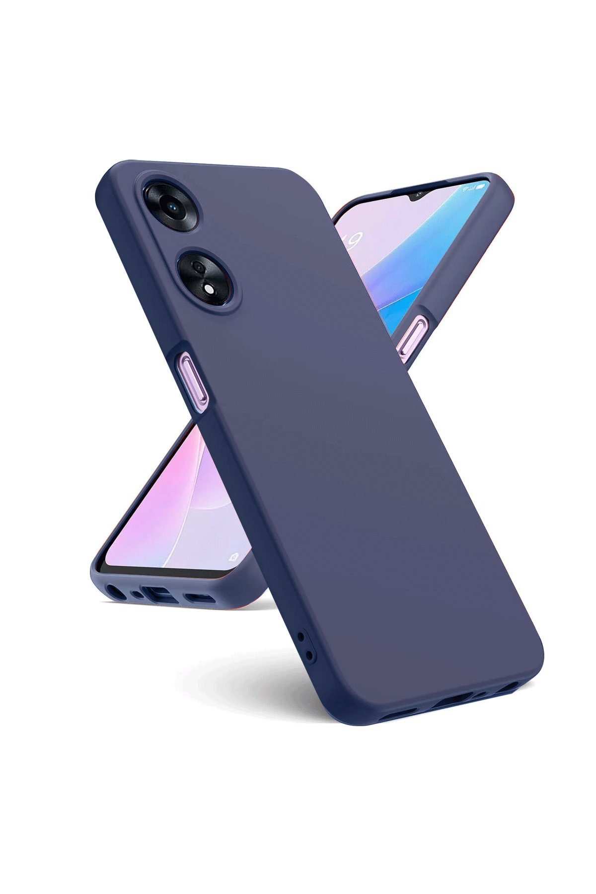 Oppo A38 Kılıf First Silikon - Lacivert Oppo A38 Kılıf First Silikon - Lacivert