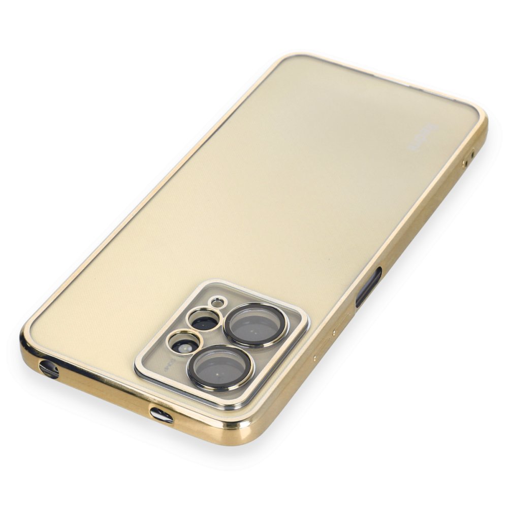 Redmi Note 12 4G Kılıf Razer Lensli Silikon - Gold