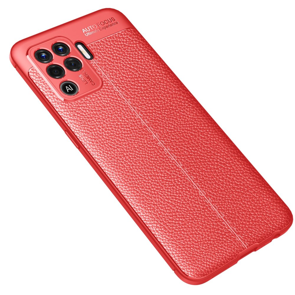  Oppo Reno 5 Lite Kılıf Auto Focus Kapak - Kırmızı