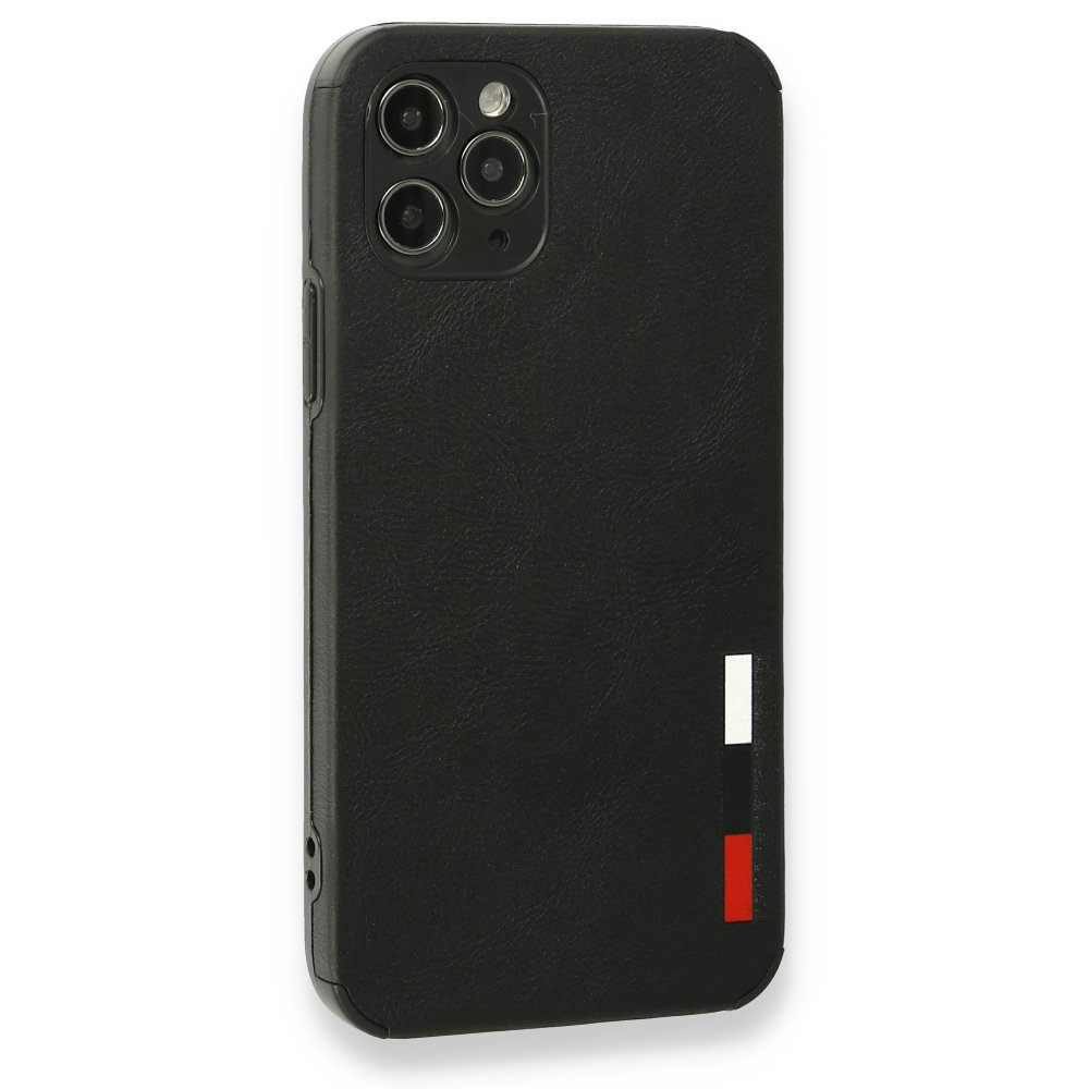 iPhone 11 Pro Kılıf Loop Deri Silikon - Siyah iPhone 11 Pro Kılıf Loop Deri Silikon - Siyah