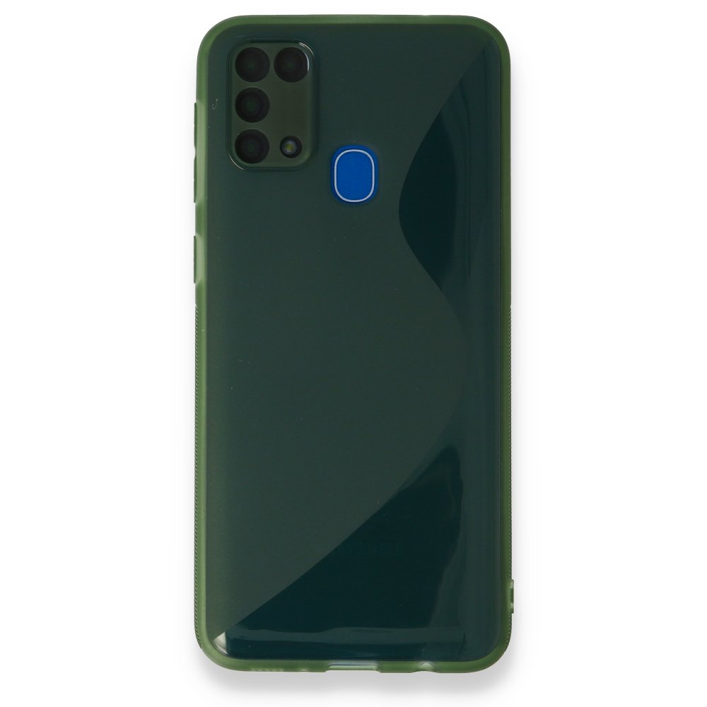  Samsung Galaxy M31 Kılıf S Silikon - Yeşil