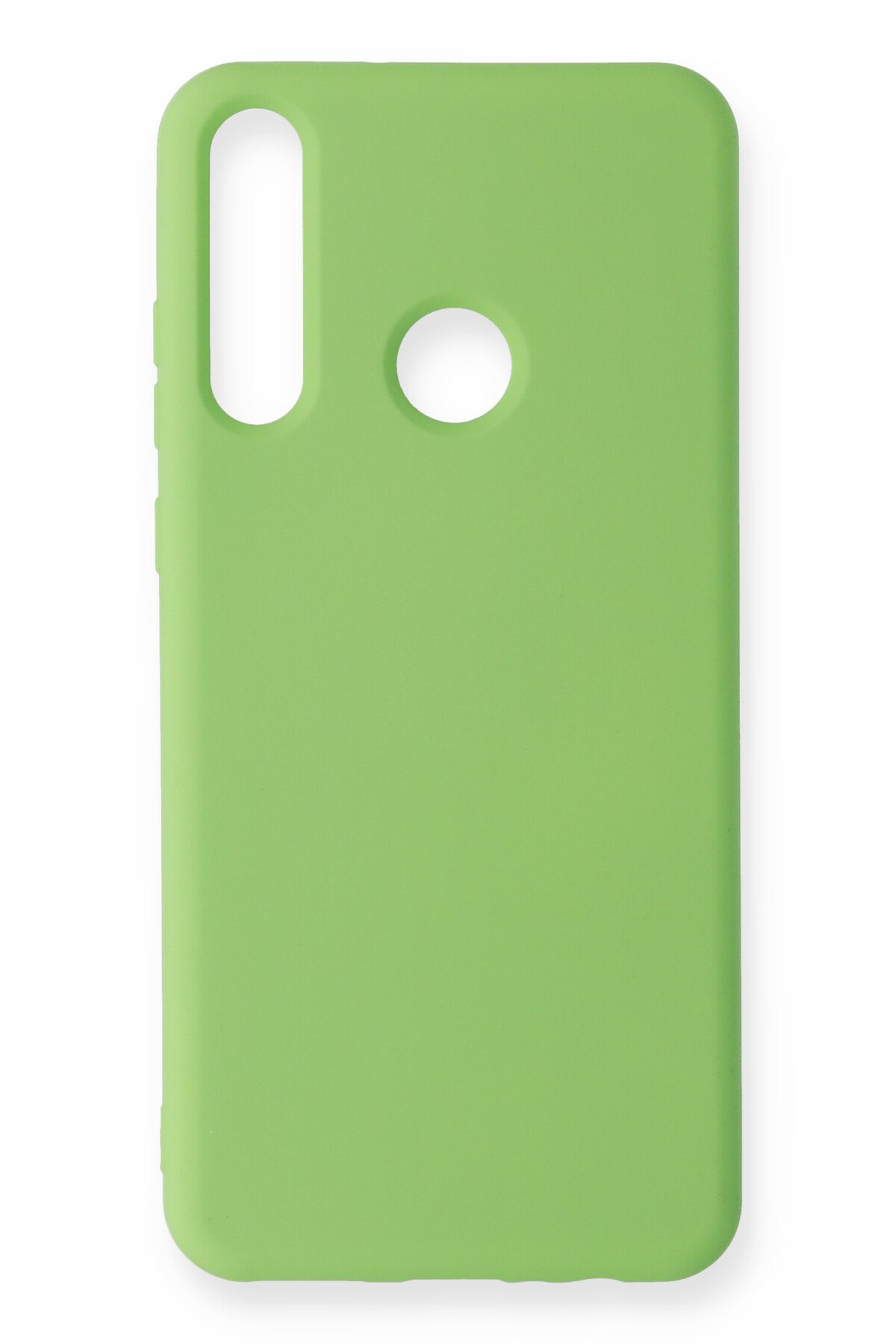 Huawei Y6P Kılıf Nano içi Kadife Silikon - Yeşil  Huawei Y6P Kılıf Nano içi Kadife Silikon - Yeşil