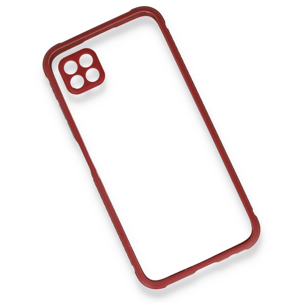 Huawei P40 Lite Kılıf Miami Şeffaf Silikon - Fuşya  Huawei P40 Lite Kılıf Miami Şeffaf Silikon - Fuşya