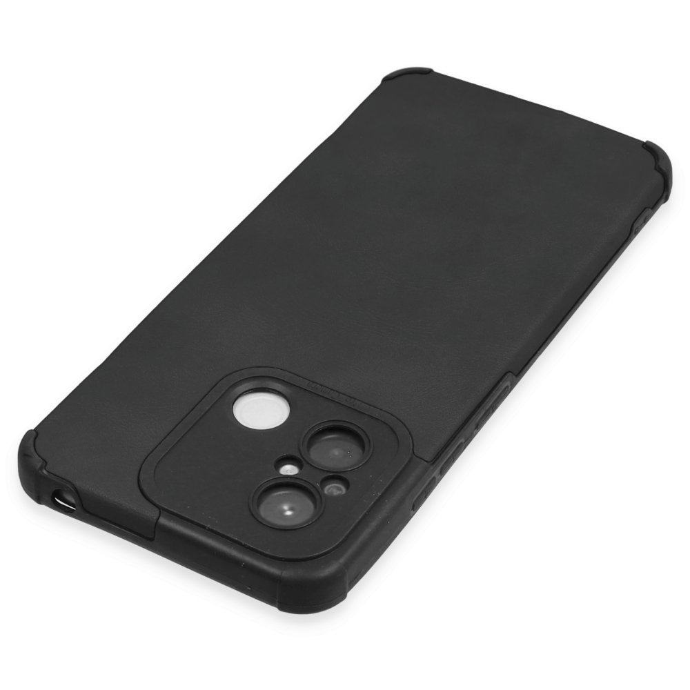 Redmi 12C Kılıf Loop Deri Silikon - Siyah Redmi 12C Kılıf Loop Deri Silikon - Siyah