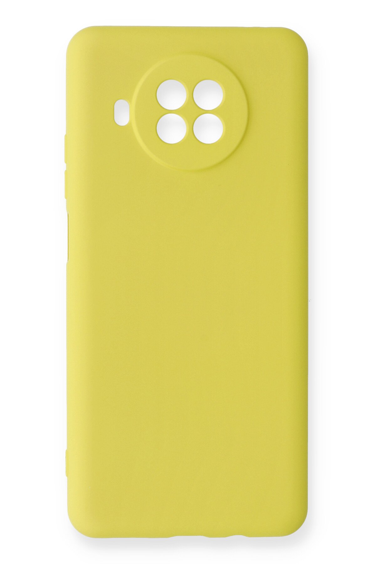 Redmi Note 9 Pro 5G Kılıf Nano içi Kadife Silikon - Sarı