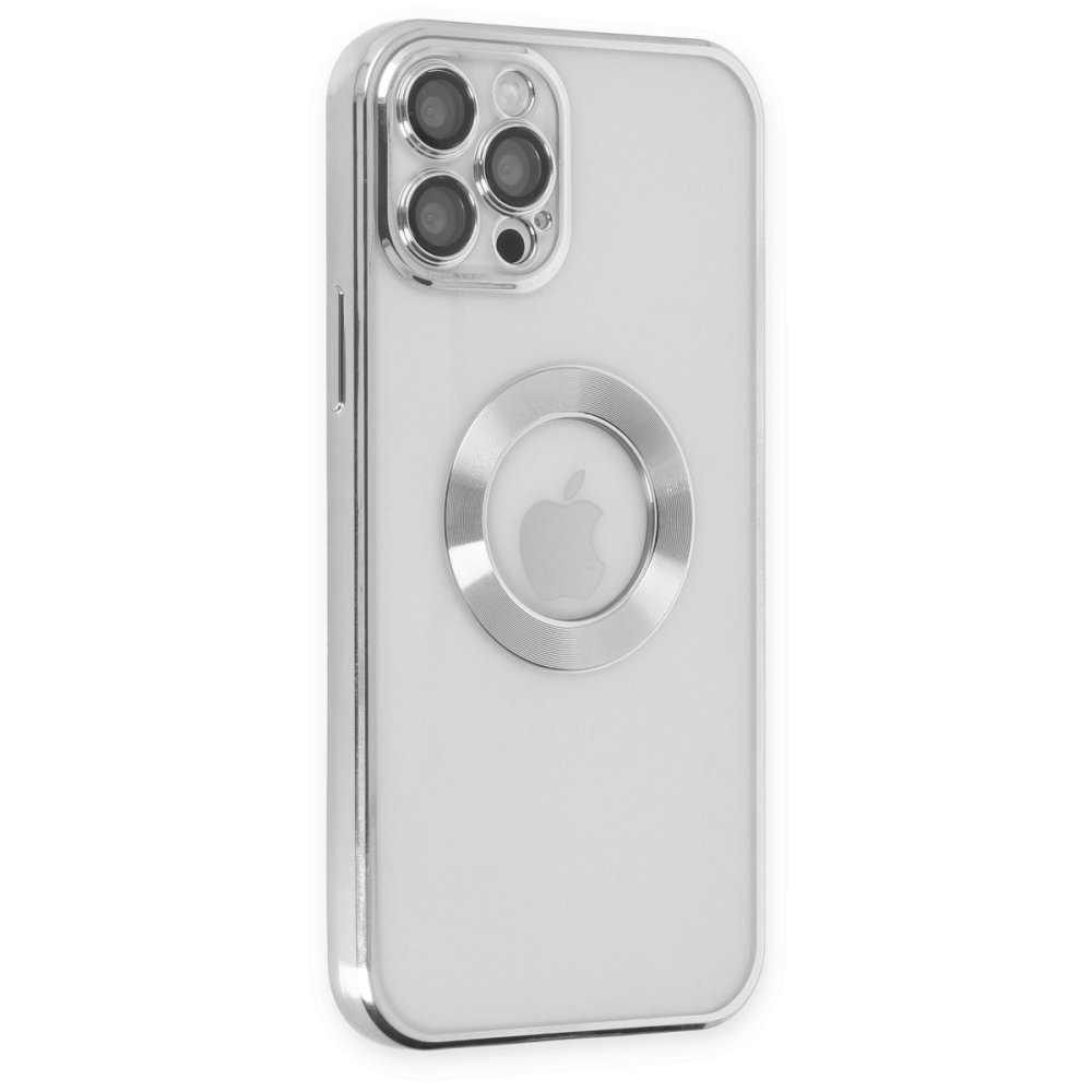  iPhone 12 Pro Max Kılıf Slot Silikon - Gümüş
