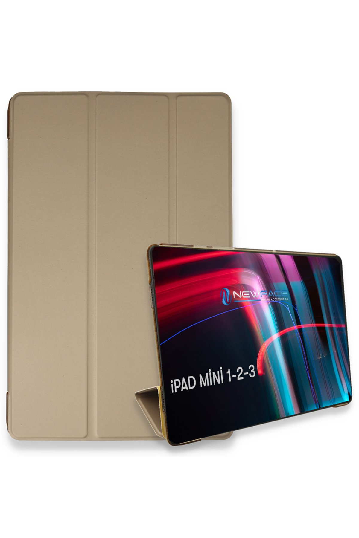  iPad Mini 3 Kılıf Tablet Smart Kılıf - Gold