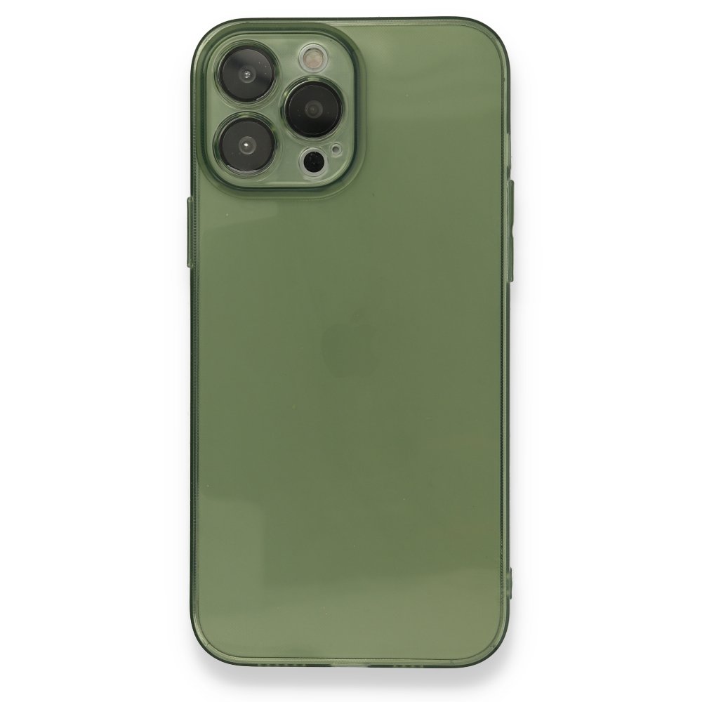  iPhone 13 Pro Kılıf Fly Lens Silikon - Yeşil