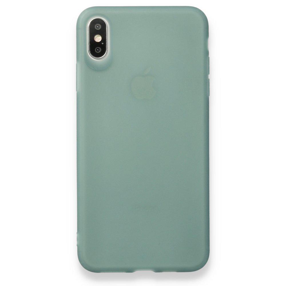  iPhone XS Max Kılıf Hopi Silikon - Yeşil