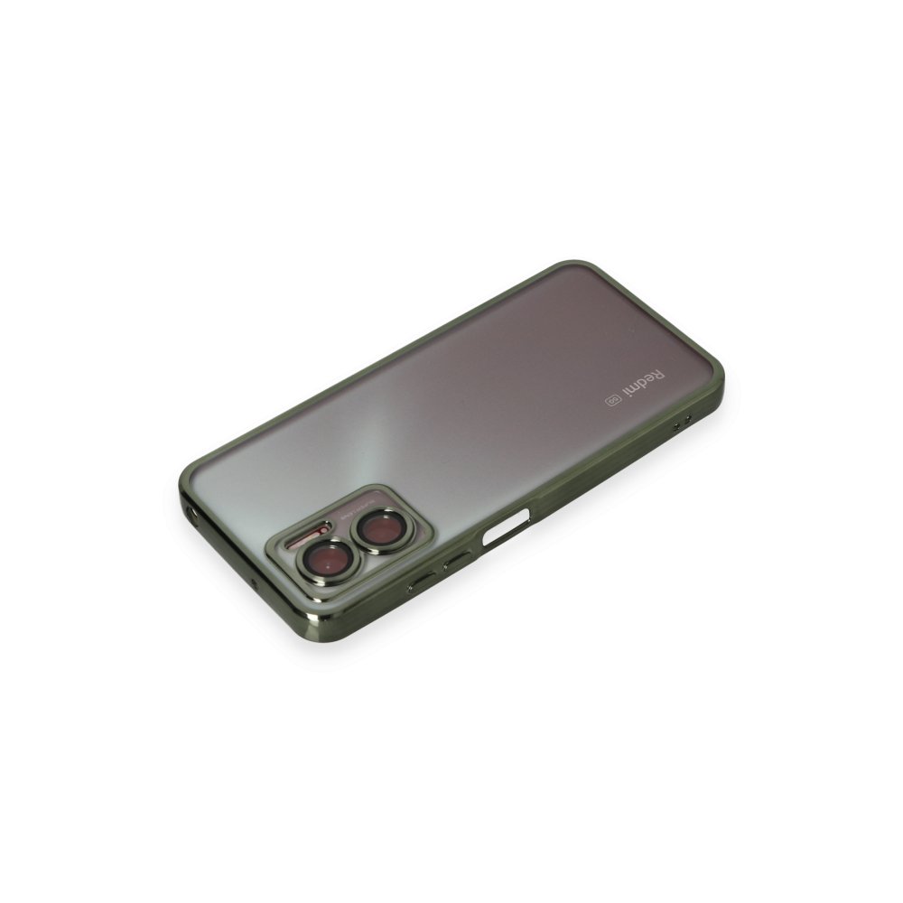 Redmi 10 5G Kılıf Razer Lensli Silikon - Yeşil