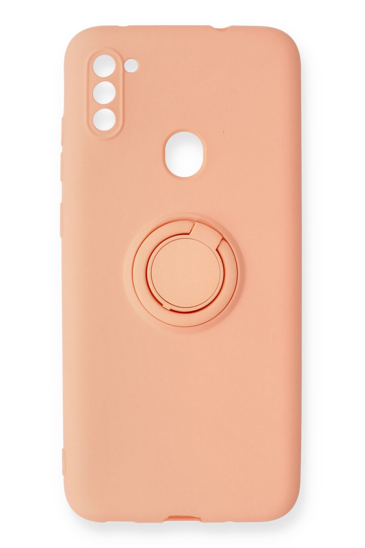  Samsung Galaxy M11 Kılıf Viktor Yüzüklü Silikon - Pudra