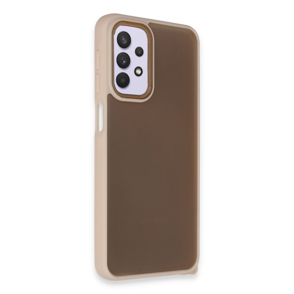  Samsung Galaxy A32 Kılıf Elegant Kapak - Pudra