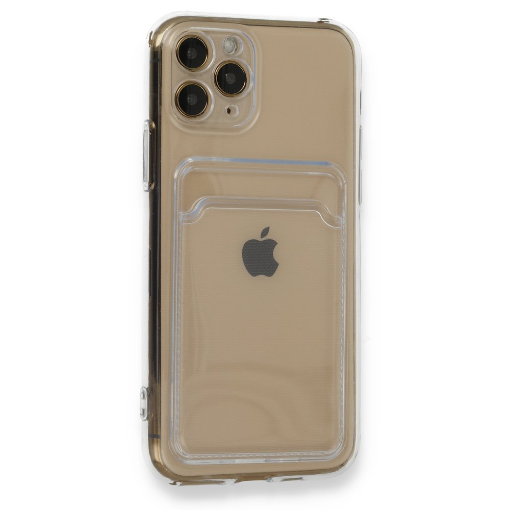 iPhone 11 Pro Kılıf Kart Şeffaf Silikon - Şeffaf iPhone 11 Pro Kılıf Kart Şeffaf Silikon - Şeffaf