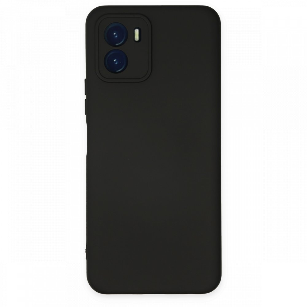  Vivo Y15S Kılıf Nano içi Kadife Silikon - Siyah