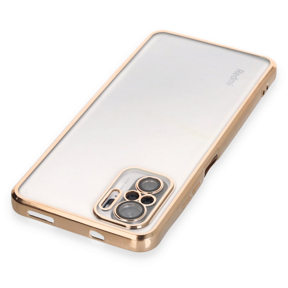 Redmi Note 10S Kılıf Razer Lensli Silikon - Gold