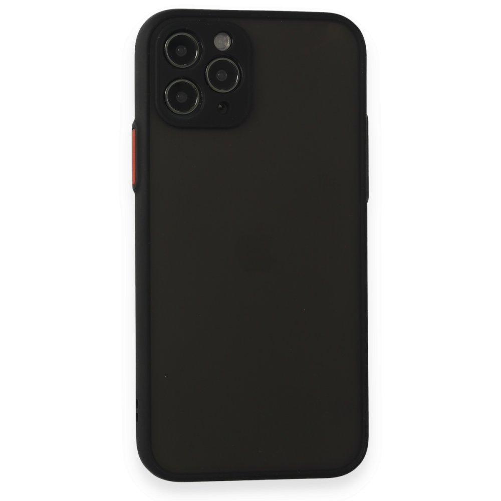  iPhone 11 Pro Kılıf Montreal Silikon Kapak - Siyah