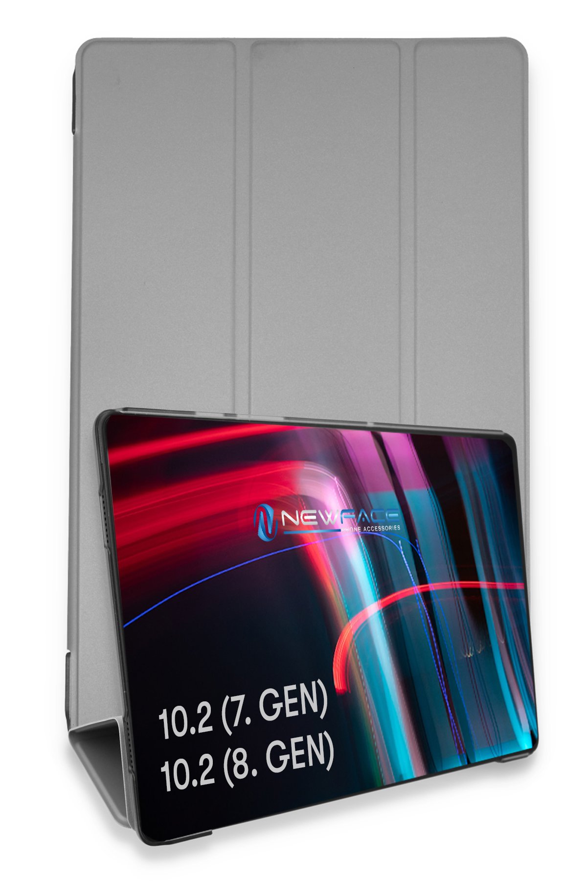  iPad 10.2 (7.nesil) Kılıf Tablet Smart Kılıf - Gri
