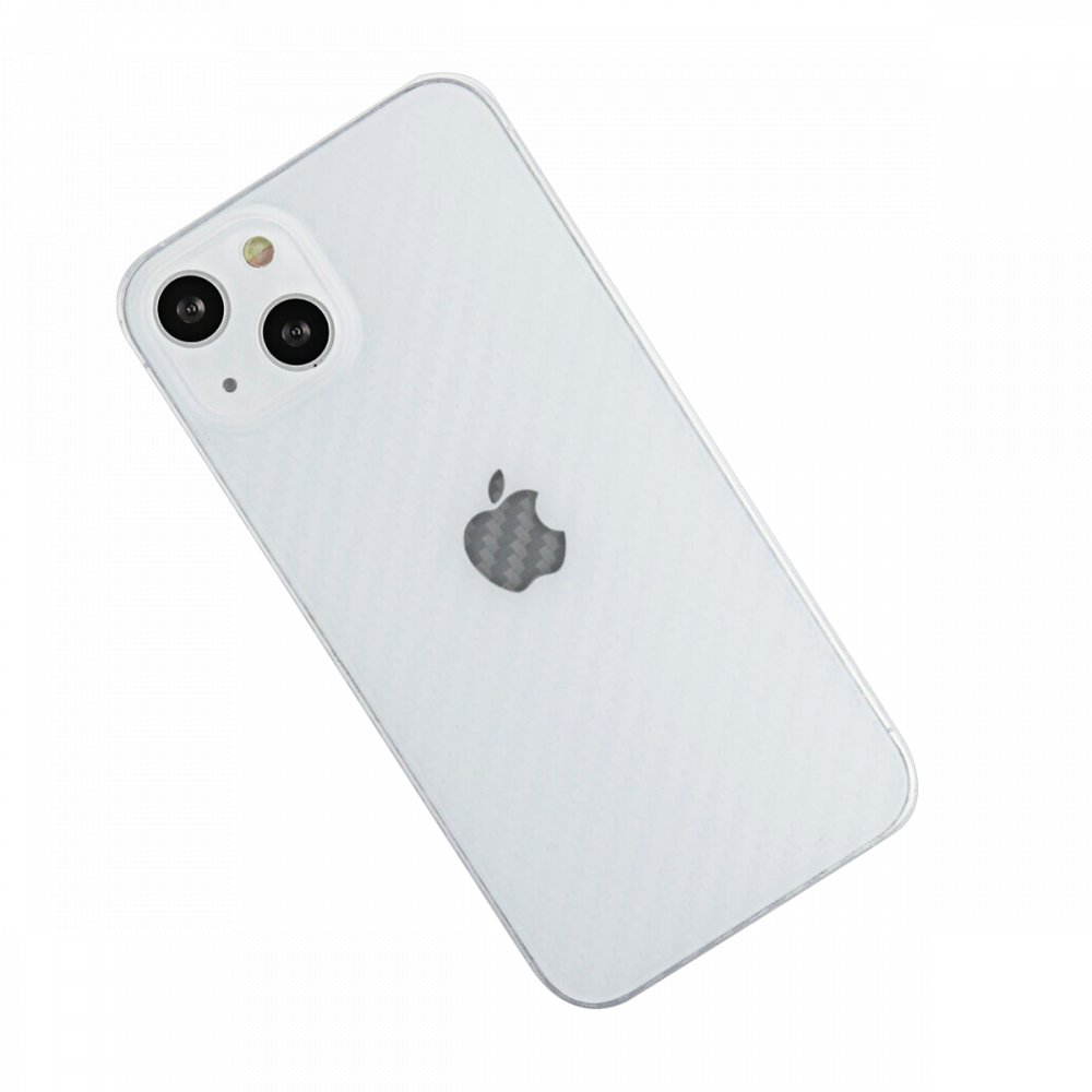  iPhone 13 Kılıf Karbon PP Silikon - Şeffaf