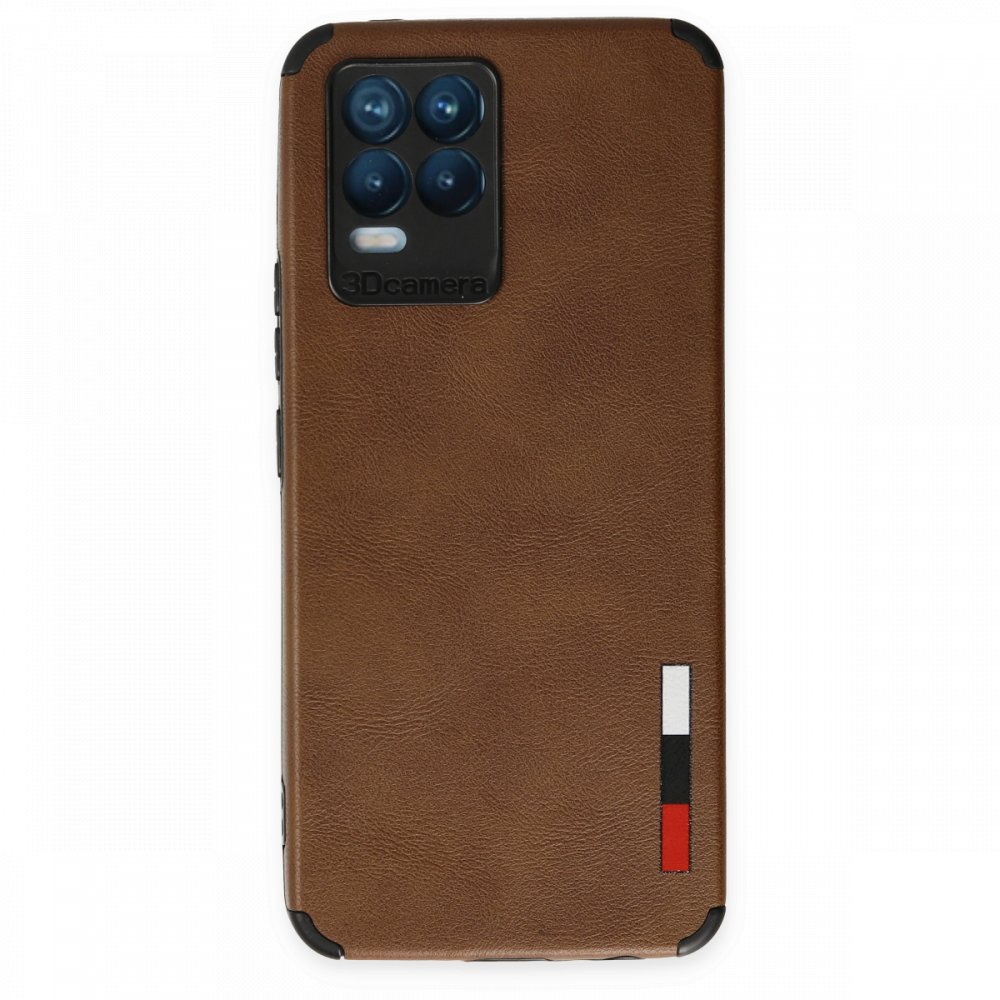  Realme 8 Pro Kılıf Loop Deri Silikon - Kahverengi