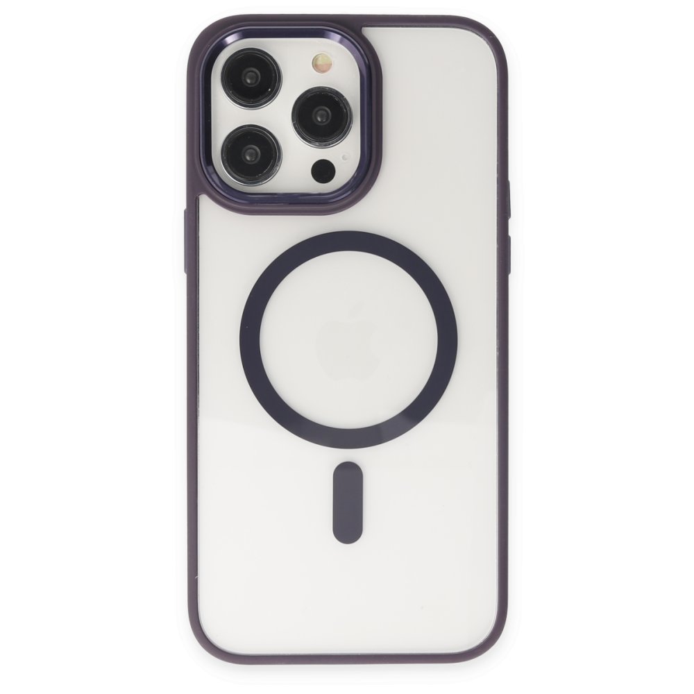  iPhone 14 Pro Kılıf Room Magneticsafe Silikon - Derin Mor
