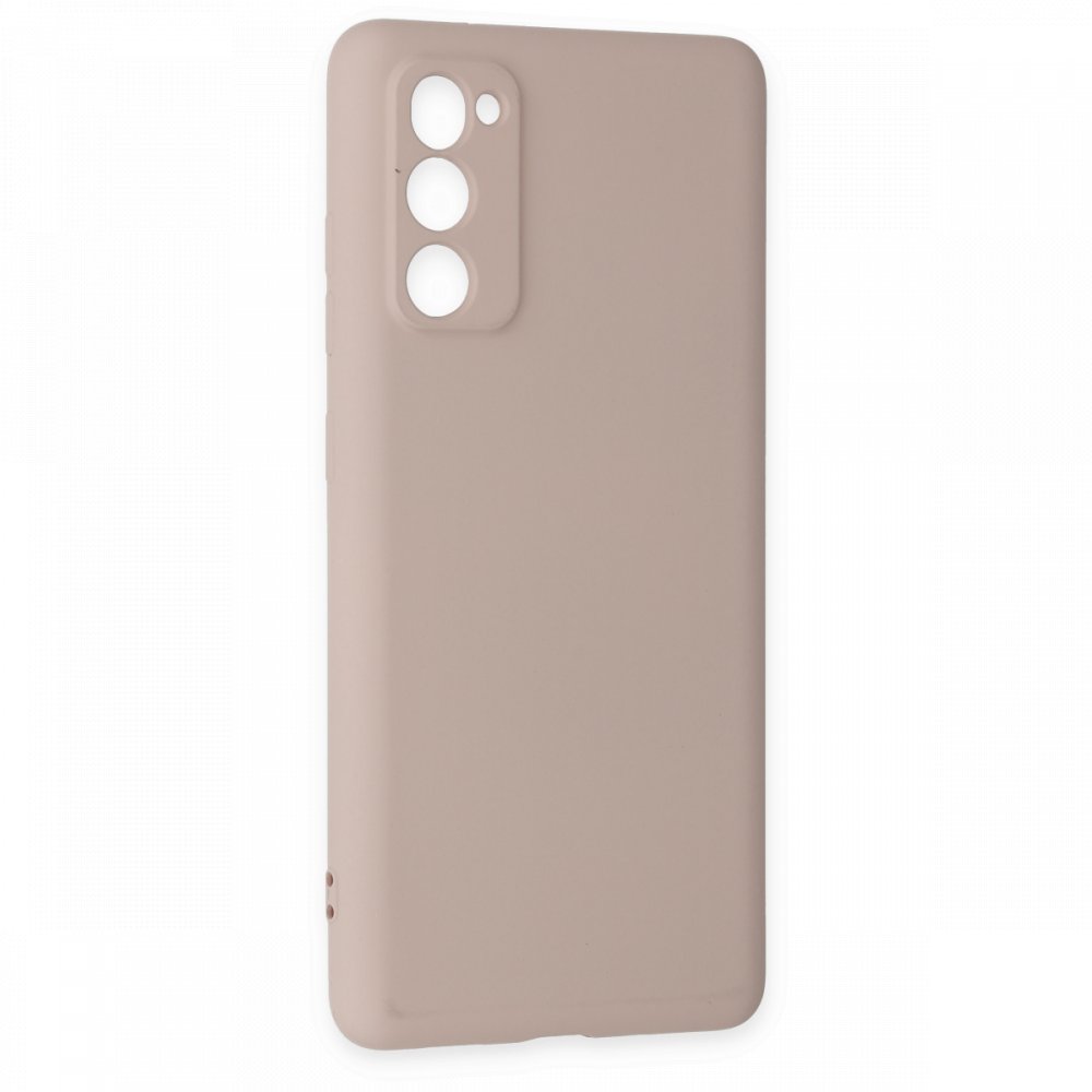  Samsung Galaxy S20 FE Kılıf Nano içi Kadife Silikon - Pudra