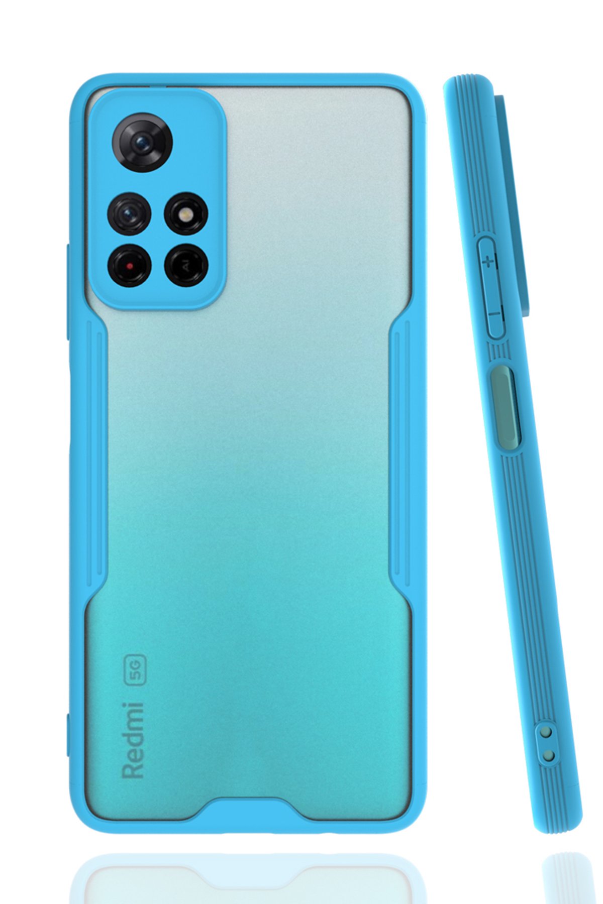  Xiaomi Poco M4 Pro 5G Kılıf Platin Silikon - Mavi