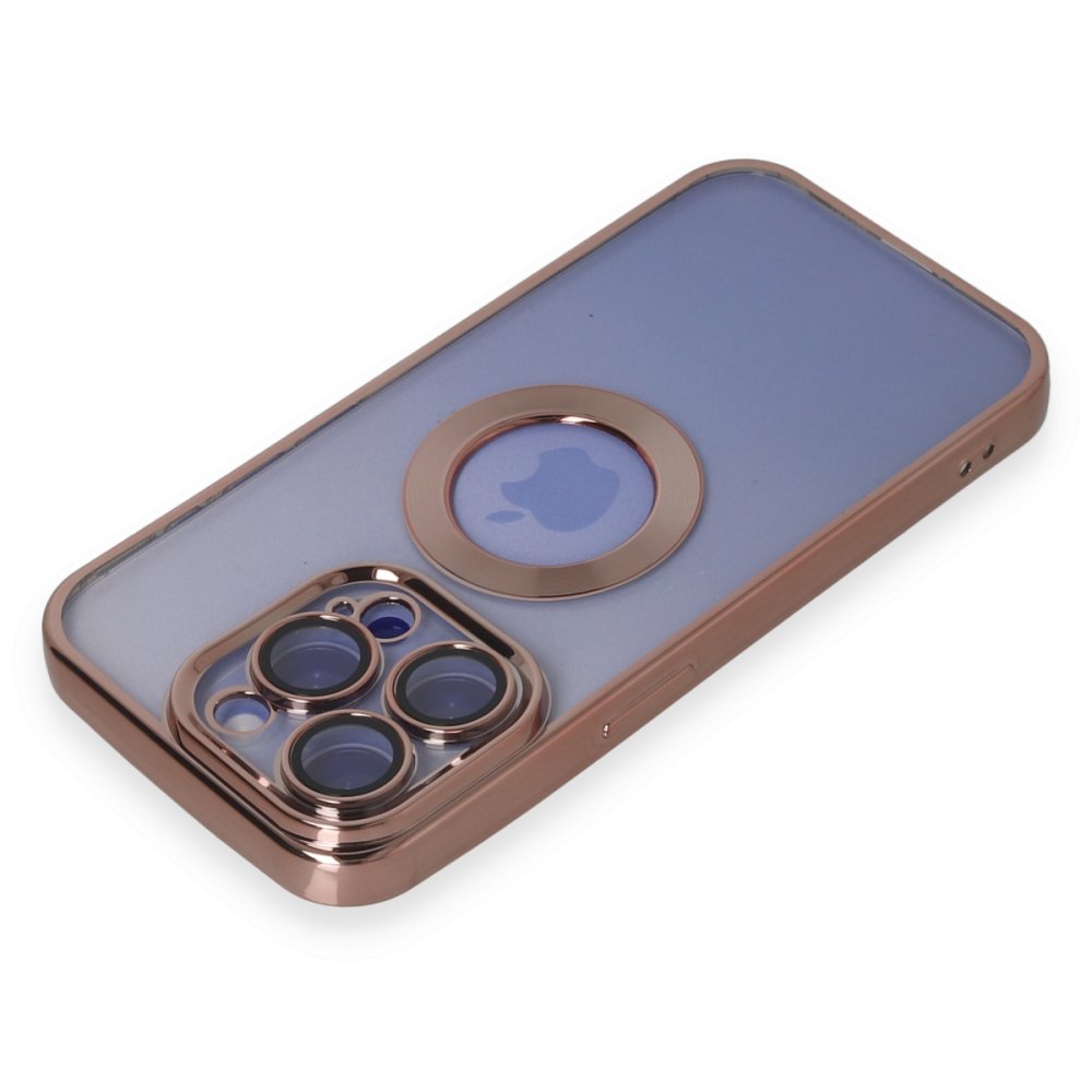  iPhone 15 Pro Max Kılıf Slot Silikon - Rose Gold