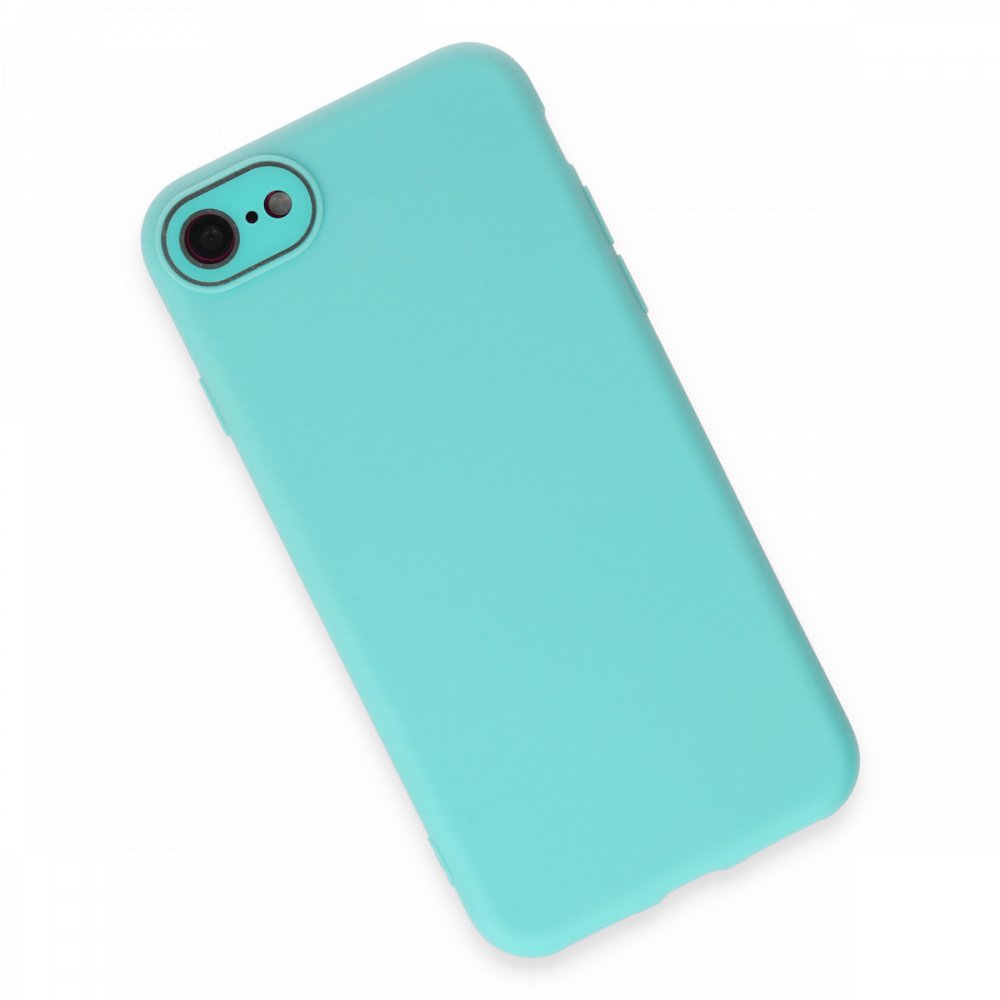  iPhone 7 Kılıf Lansman Glass Kapak - Turkuaz