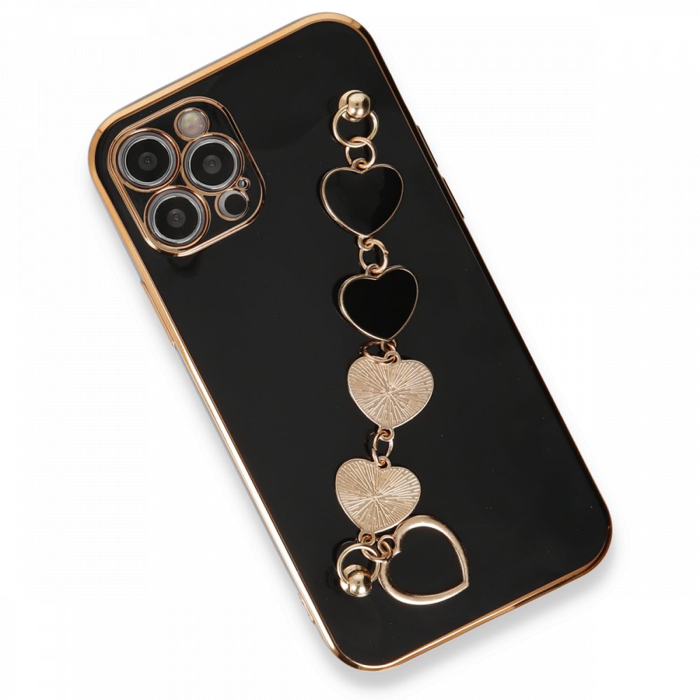  iPhone 12 Pro Max Kılıf Esila Silikon - Siyah