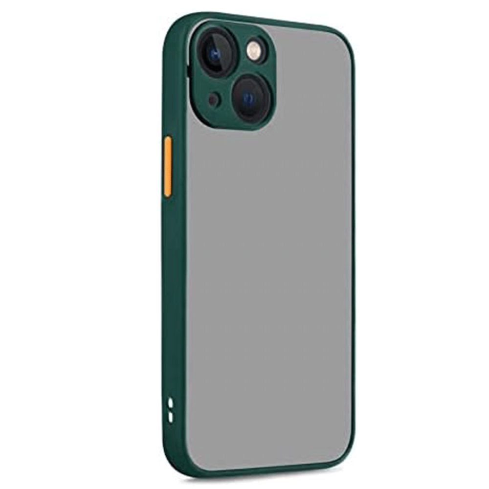  iPhone 13 Kılıf Montreal Silikon Kapak - Yeşil