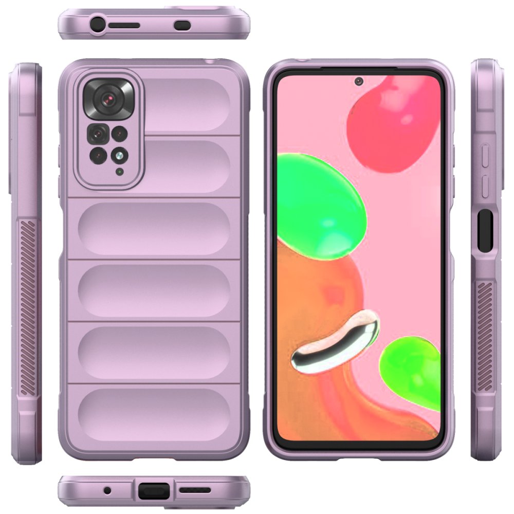 Redmi Note 11S Kılıf Optimum Silikon - Mor Redmi Note 11S Kılıf Optimum Silikon - Mor