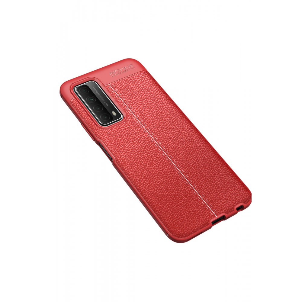 Huawei P Smart 2021 Kılıf Auto Focus Kapak - Kırmızı  Huawei P Smart 2021 Kılıf Auto Focus Kapak - Kırmızı