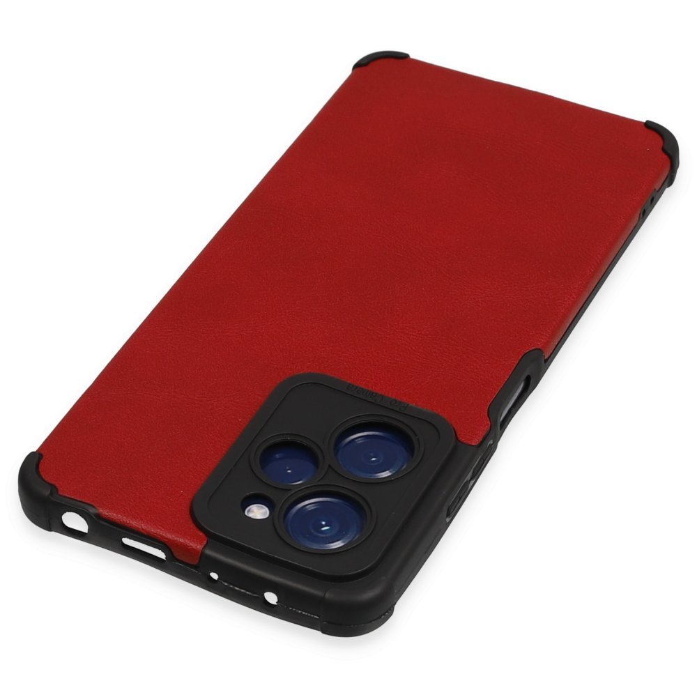 Xiaomi Poco X5 Pro 5G Kılıf Loop Deri Silikon - Kırmızı  Xiaomi Poco X5 Pro 5G Kılıf Loop Deri Silikon - Kırmızı