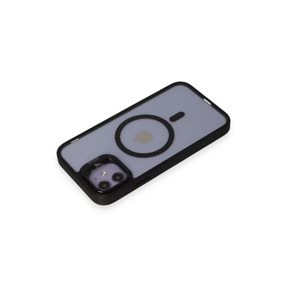 Joko iPhone 11 Kılıf Roblox Lens Magsafe Standlı Kapak - Siyah