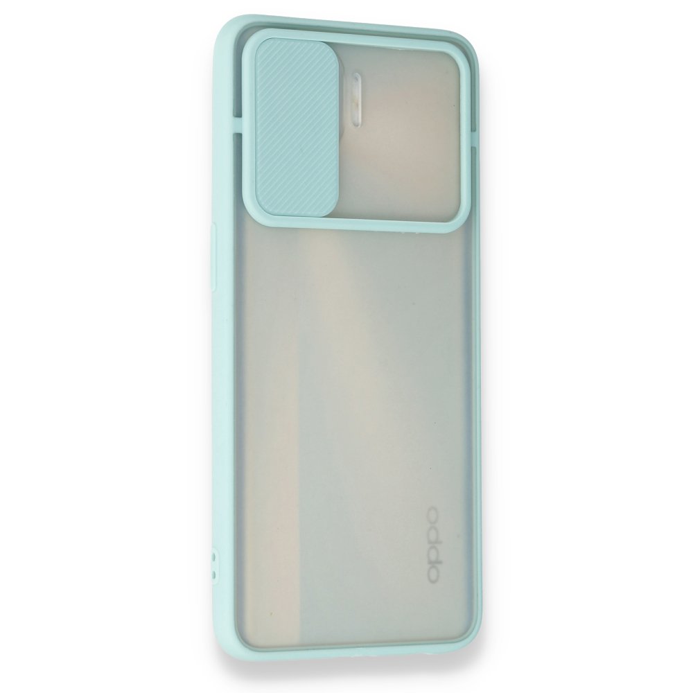 Oppo Reno 4 Lite Kılıf Palm Buzlu Kamera Sürgülü Silikon - Turkuaz Oppo Reno 4 Lite Kılıf Palm Buzlu Kamera Sürgülü Silikon - Turkuaz