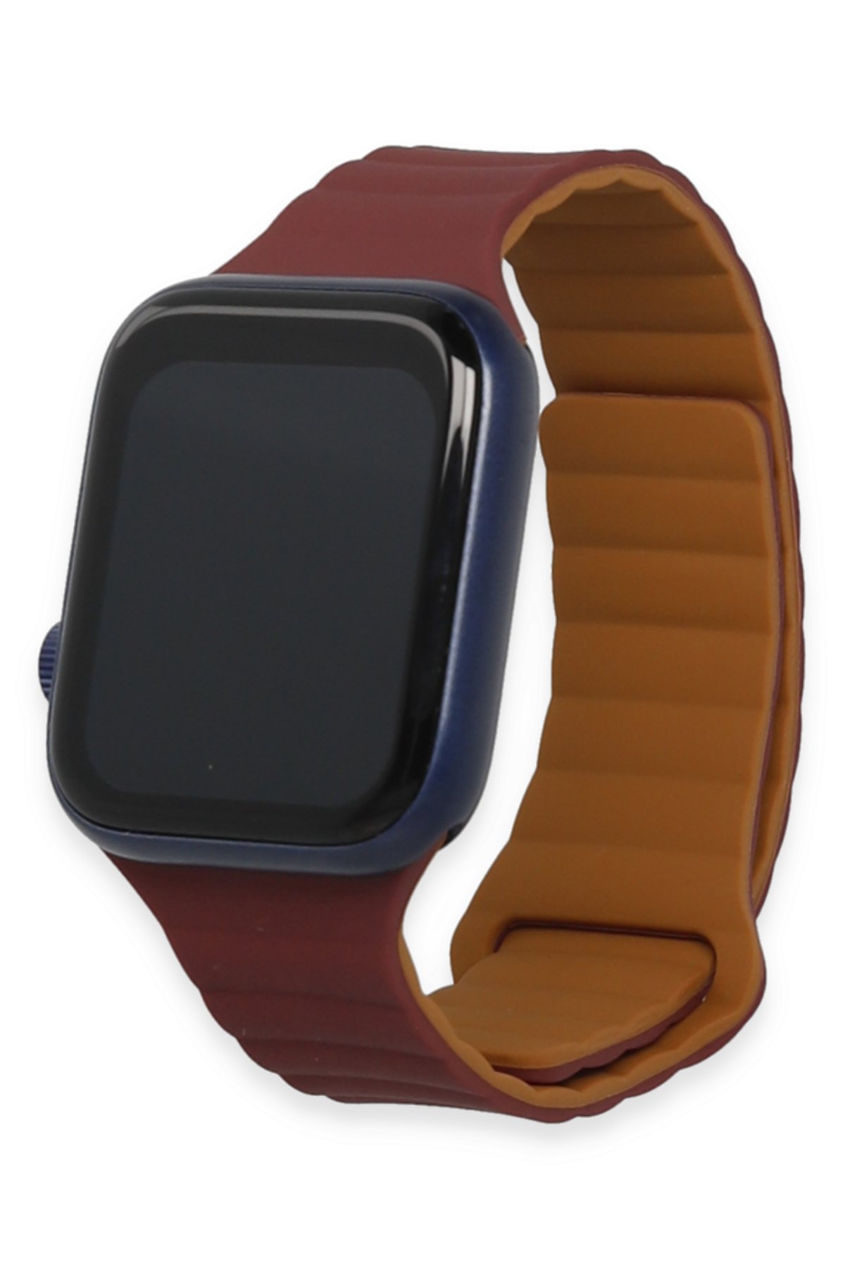 Apple Watch 44mm KR411 Tailored Strap Kordon - Derin Mor Apple Watch 44mm KR411 Tailored Strap Kordon - Derin Mor