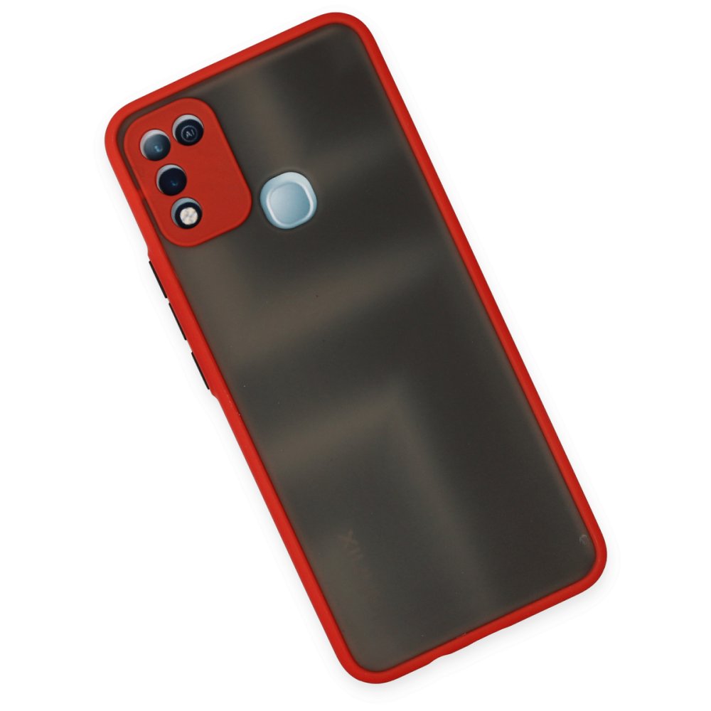 İnfinix Hot 10 Play Kılıf Montreal Silikon Kapak - Kırmızı İnfinix Hot 10 Play Kılıf Montreal Silikon Kapak - Kırmızı