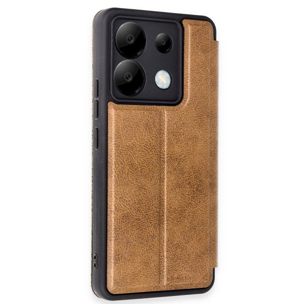 Redmi Note 13 Pro 5G Kılıf Flip Cover - Taba