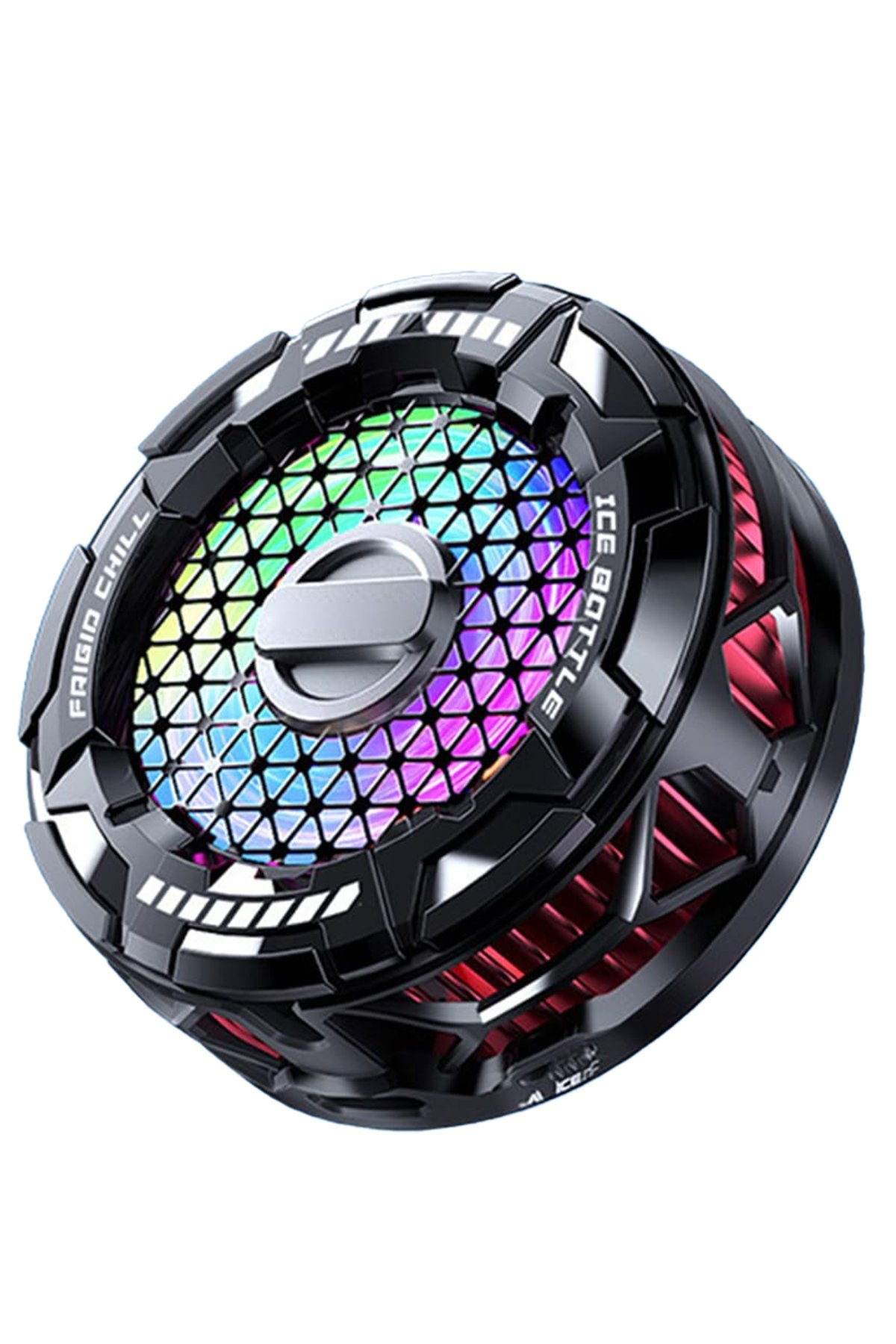  FS02 15W RGB Radyatör Telefon Soğutucu Fan - Siyah