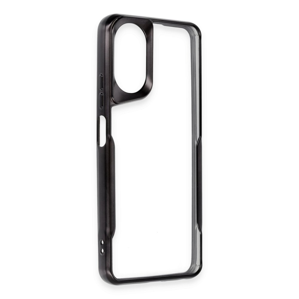 Oppo A38 Kılıf Boyi Silikon Kapak - Siyah Oppo A38 Kılıf Boyi Silikon Kapak - Siyah