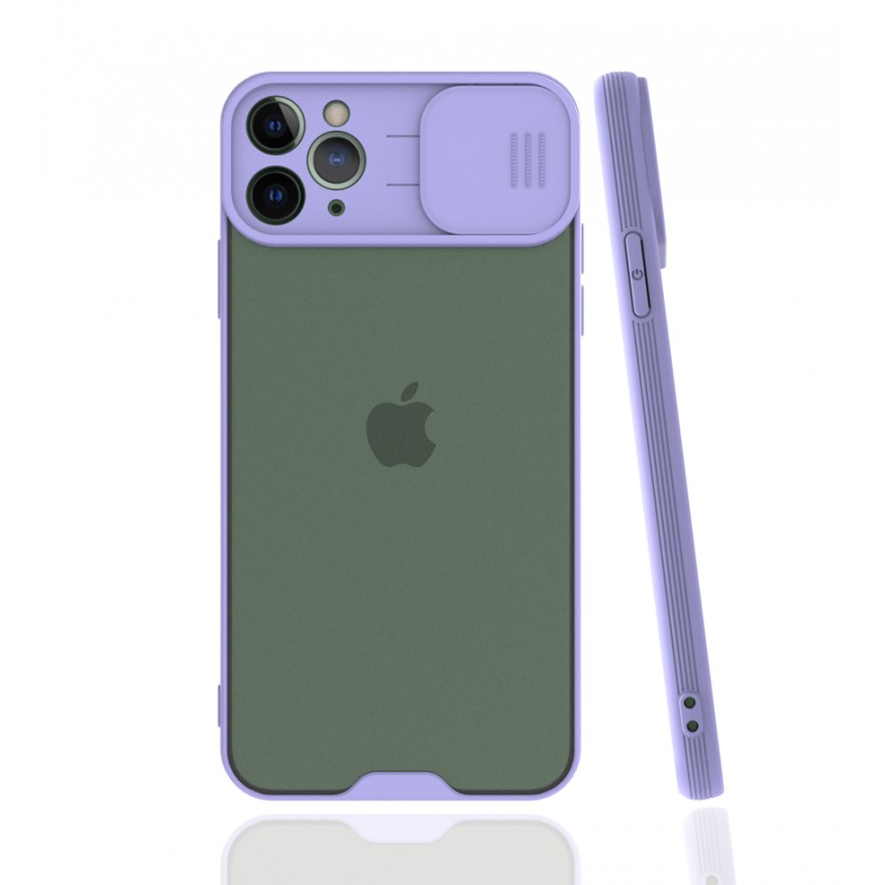 iPhone 11 Pro Kılıf Platin Kamera Koruma Silikon - Lila iPhone 11 Pro Kılıf Platin Kamera Koruma Silikon - Lila