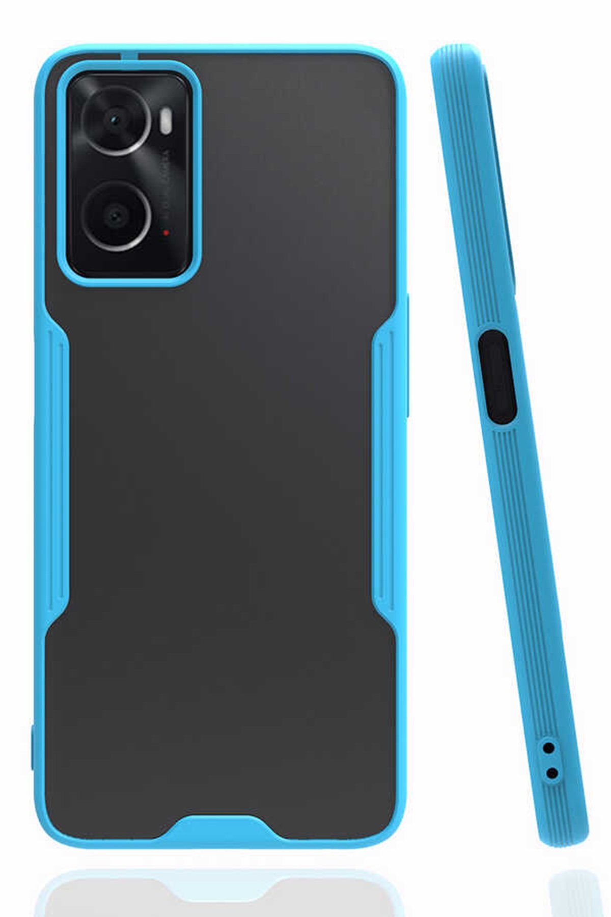 Oppo A96 Kılıf Platin Silikon - Mavi Oppo A96 Kılıf Platin Silikon - Mavi