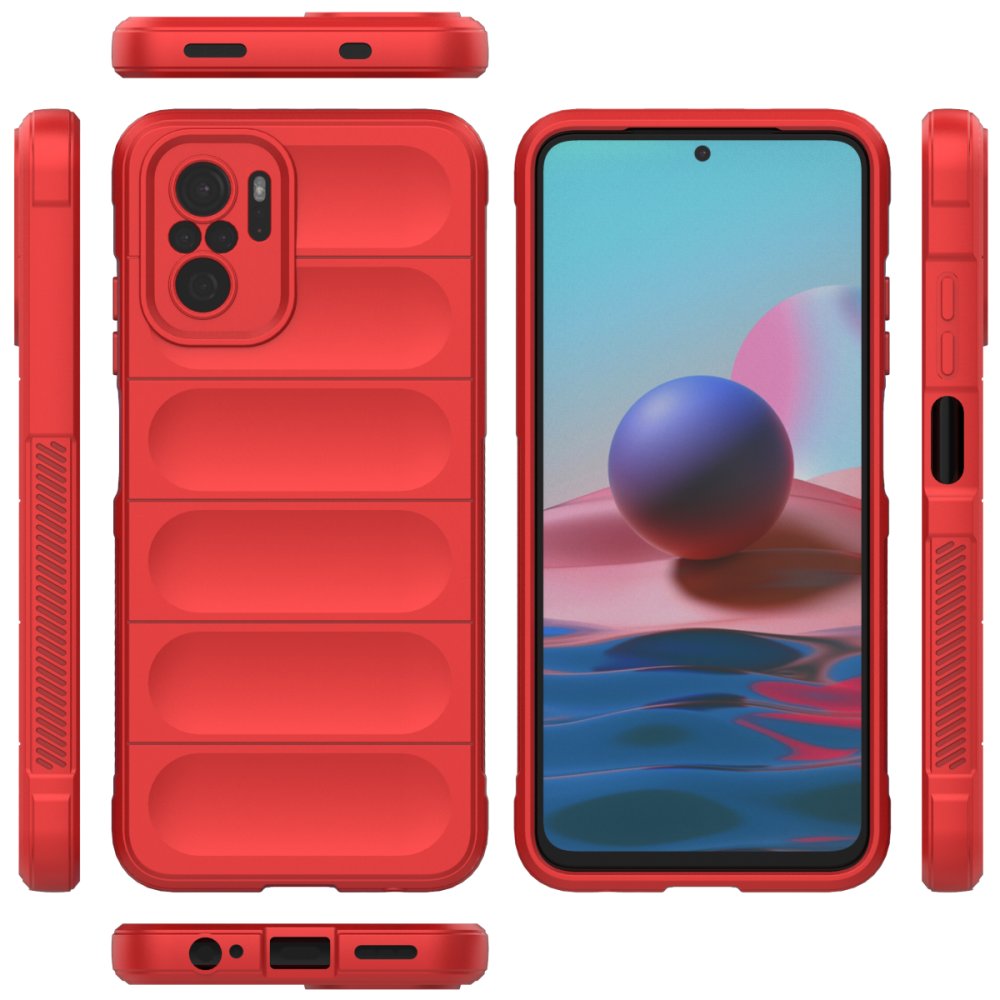 Redmi Note 10S Kılıf Optimum Silikon - Kırmızı