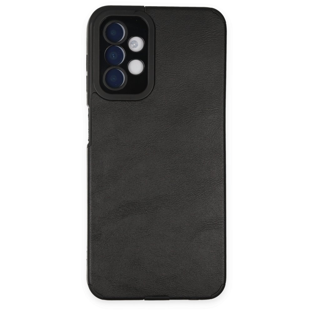  Samsung Galaxy A04S Kılıf Loop Deri Silikon - Siyah