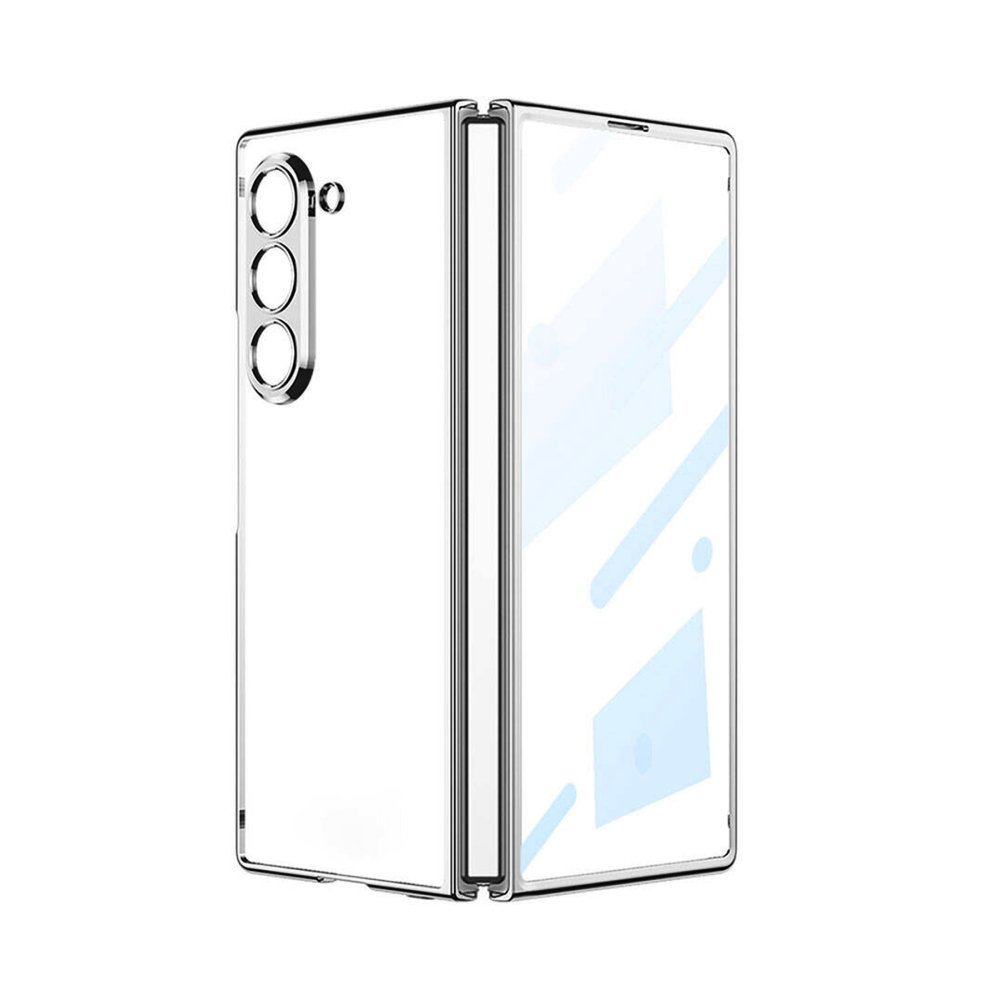  Samsung Galaxy Z Fold 5 Kılıf Fold Element Kapak - Gümüş