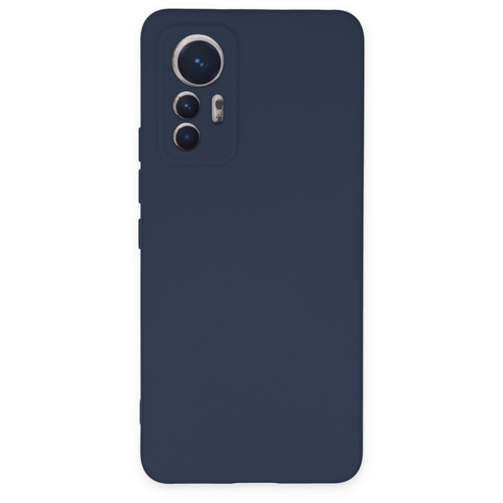  Xiaomi Mi 12 Lite Kılıf Nano içi Kadife Silikon - Lacivert