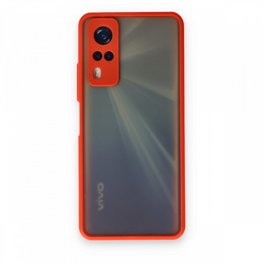 Vivo Y53S Kılıf Montreal Silikon Kapak - Kırmızı Vivo Y53S Kılıf Montreal Silikon Kapak - Kırmızı