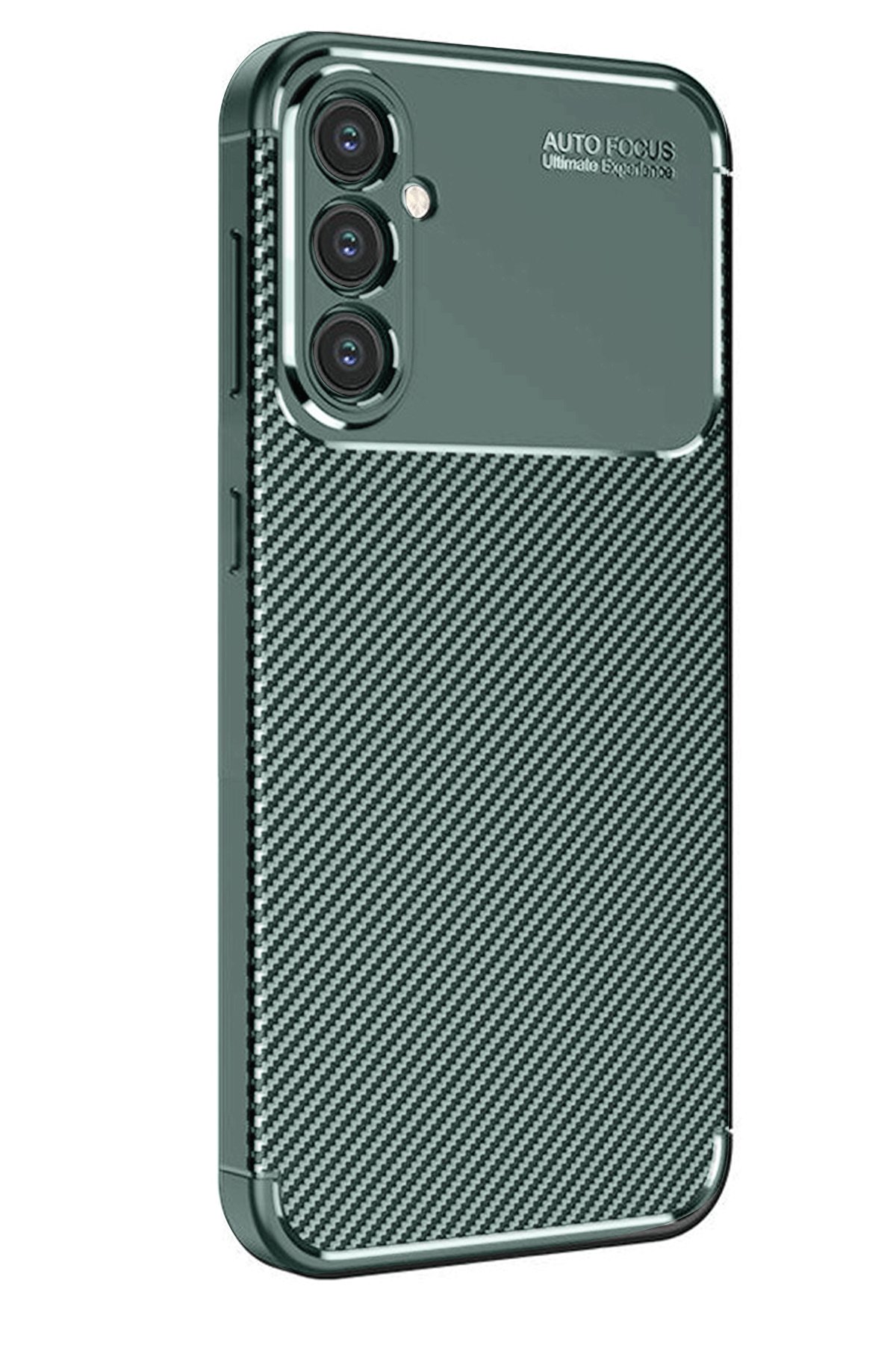  Samsung Galaxy A16 5G Kılıf Auto Focus Karbon Kapak - Koyu Yeşil
