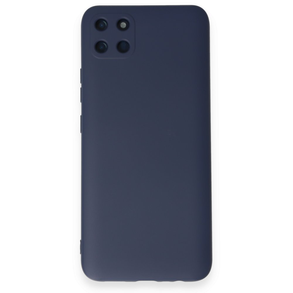 Realme C11 Kılıf Nano içi Kadife Silikon - Lacivert  Realme C11 Kılıf Nano içi Kadife Silikon - Lacivert