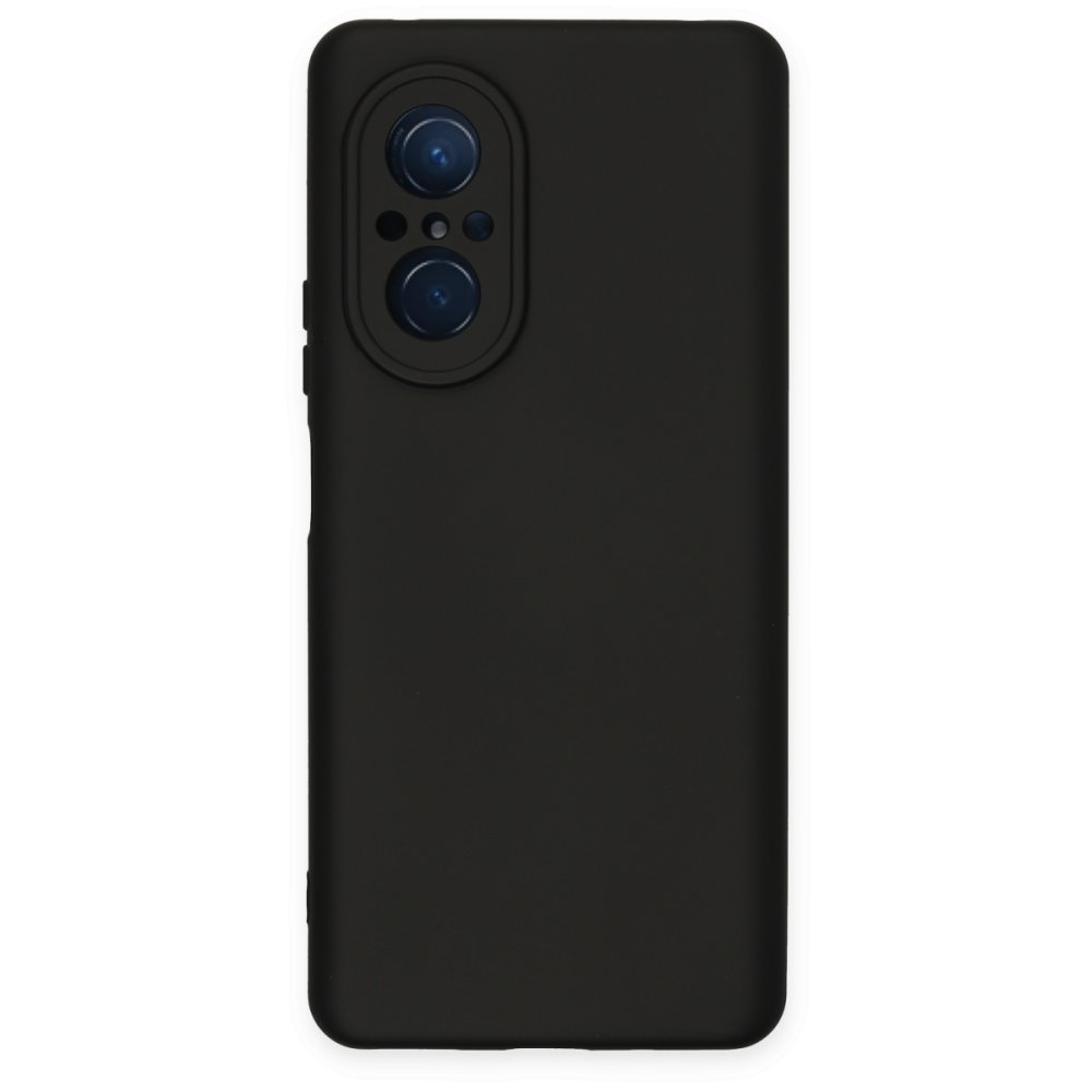  Huawei Nova 9 SE Kılıf Nano içi Kadife Silikon - Siyah